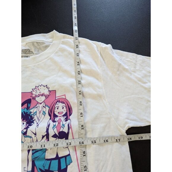 Funimation My Hero Academia White Crewneck Graphic T Shirt Medium Unisex - Picture 4 of 6